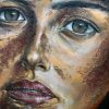 rostro imperfecto 80x60 tecnica mixta