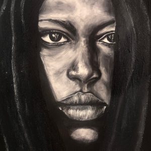 mundo que ni existe II, técnica mixta acrilico con fondo relieve organico