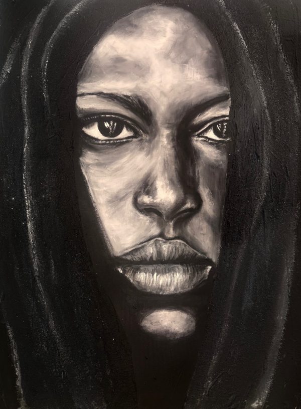 mundo que ni existe II, técnica mixta acrilico con fondo relieve organico