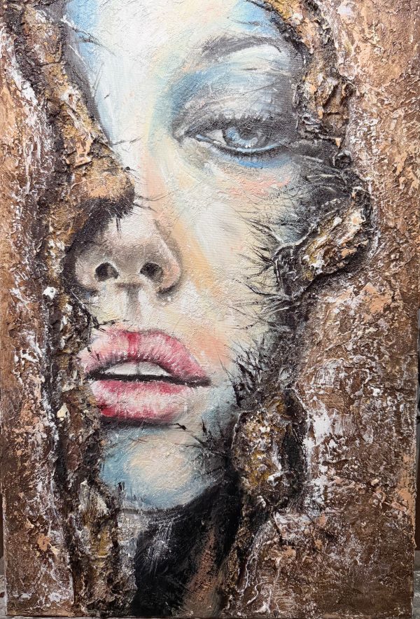 piel y tierra tecnica mixta 60x40 cm